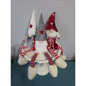 Three Mud Pie Christmas Gnomes